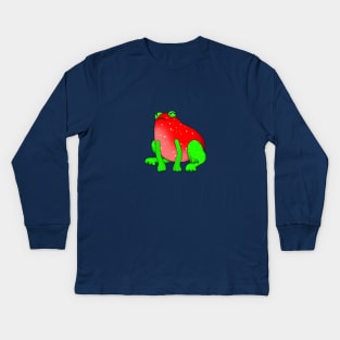 Strawberry Frog Kids Long Sleeve T-Shirt